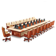 Large size office room champagne executive boardroom conference table and chairs furniture